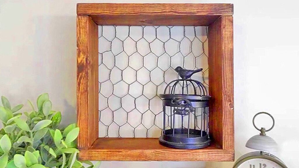 Easy Chicken Wire Shelf Is Storage And A Statement Piece, homemade and freshly served