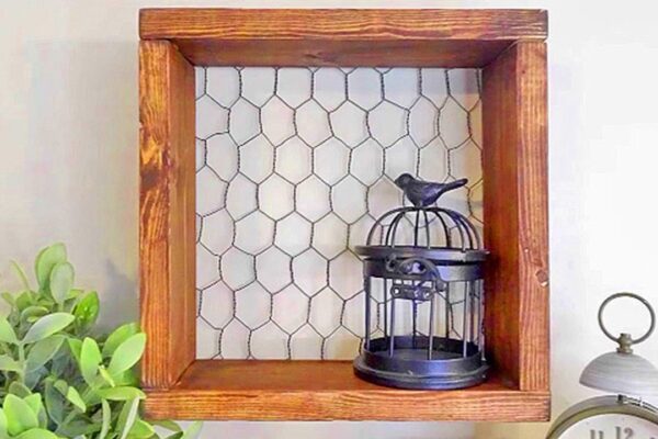 Easy Chicken Wire Shelf Is Storage And A Statement Piece, homemade and freshly served