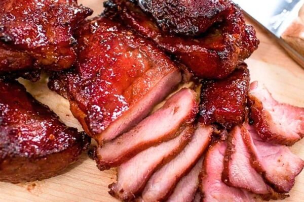 Easy Chinese-Style BBQ Pork, homemade and freshly served