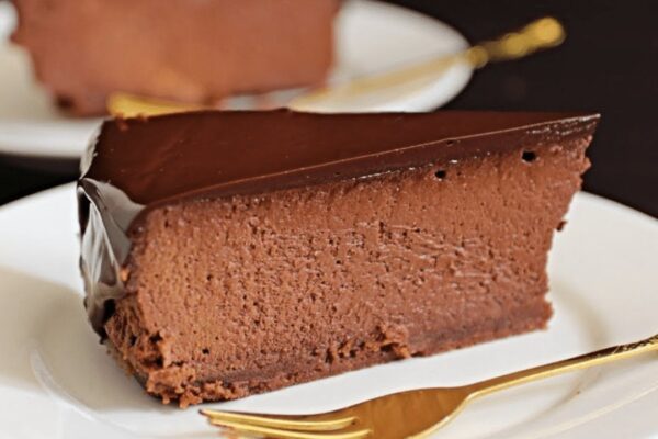 Easy Marry Me Chocolate Cheesecake, homemade and freshly served