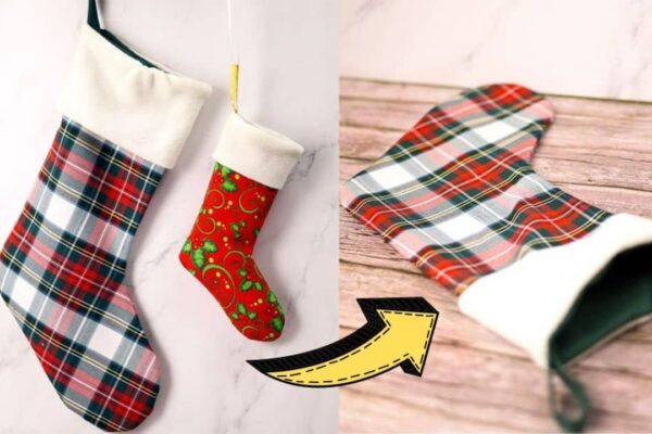 Finished Easy-To-Sew Christmas Stocking (with free pattern), a completed DIY project
