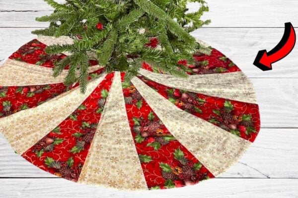 Easy Christmas Tree Skirt With Free Pattern