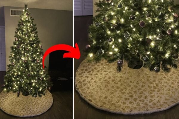 Finished a Christmas Tree Skirt, a completed DIY project