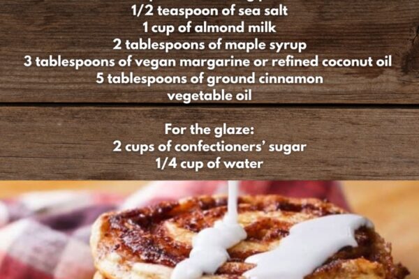 Easy Cinnamon Roll Pancakes, homemade and freshly served