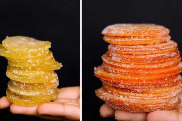 4-Ingredient Citrus Candy, homemade and freshly served