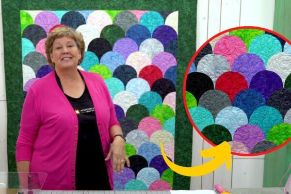 Finished Easy & Simple Clamshell Quilt, a completed DIY project