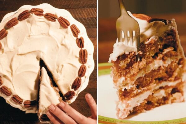 Easy-to-Make Classic Hummingbird Cake, homemade and freshly served