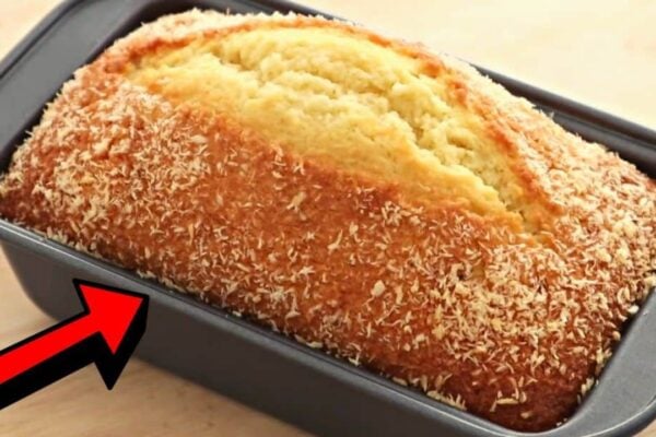 Easy-to-Make Coconut Butter Cake, homemade and freshly served