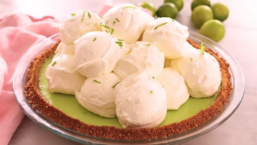 Fresh & Delicious Coconut Key Lime Pie, homemade and freshly served