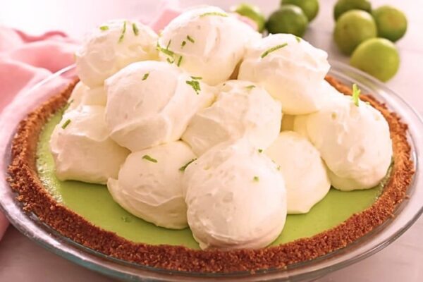 Fresh & Delicious Coconut Key Lime Pie, homemade and freshly served