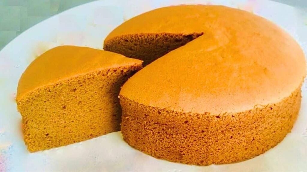 Easy & Fluffy Coffee Sponge Cake, homemade and freshly served