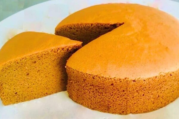 Easy & Fluffy Coffee Sponge Cake, homemade and freshly served