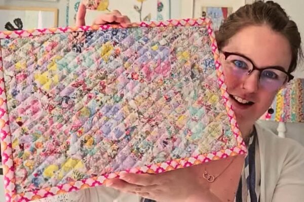 Finished Easy Confetti Crumb Quilting, a completed DIY project