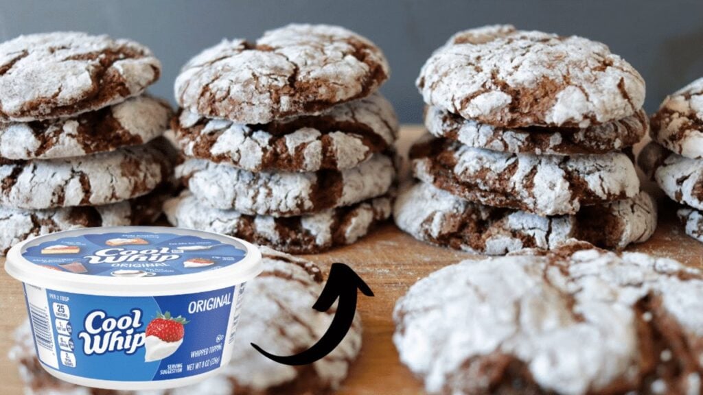 4-Ingredient Cool Whip Cookies, homemade and freshly served