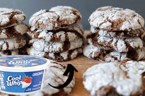 4-Ingredient Cool Whip Cookies, homemade and freshly served