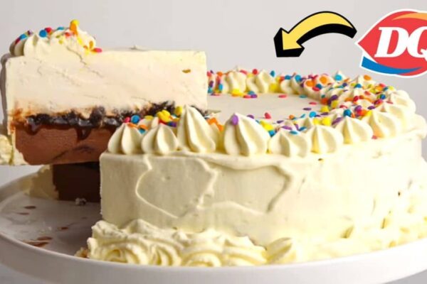 Easy Copycat Dairy Queen Ice Cream Cake, homemade and freshly served