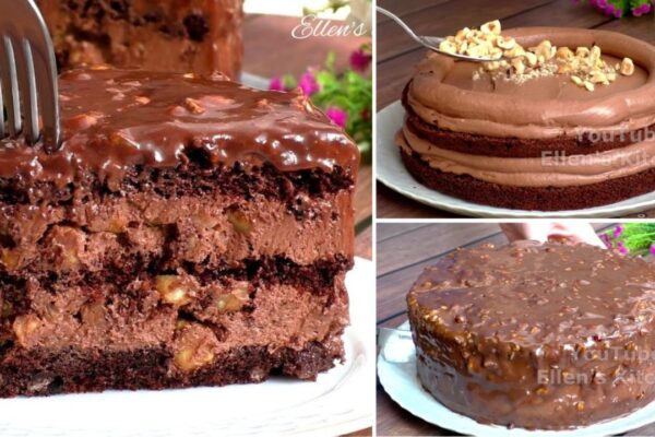 Easy Melt-in-Your-Mouth Ferrero Rocher Cake, homemade and freshly served