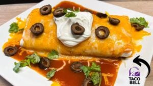 Easy Copycat Taco Bell Enchirito, homemade and freshly served