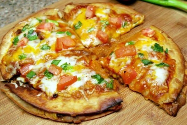 Easy Copycat Taco Bell Mexican Pizza, homemade and freshly served