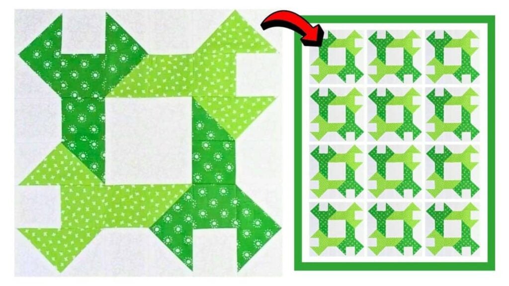 Finished Super Easy Crab Claws Quilt Block (with Free Pattern), a completed DIY project