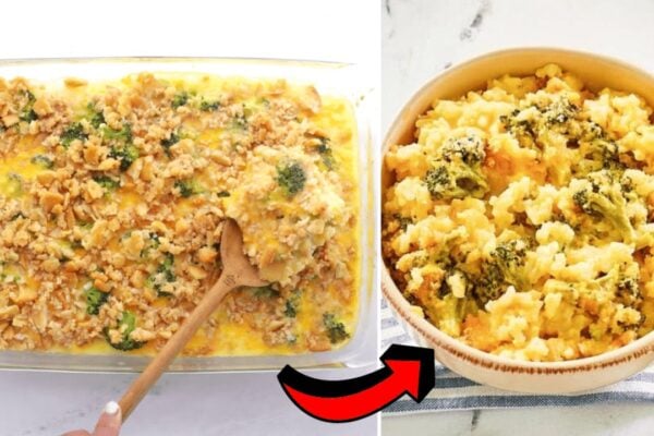 Cracker Barrel Broccoli Cheese Casserole Copycat, homemade and freshly served