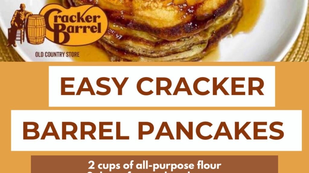 Easy Cracker Barrel Pancakes, homemade and freshly served