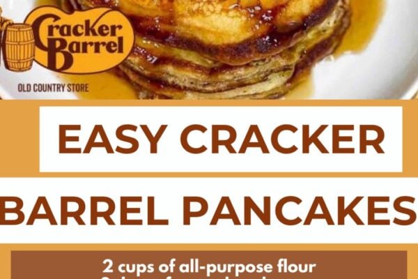 Easy Cracker Barrel Pancakes, homemade and freshly served