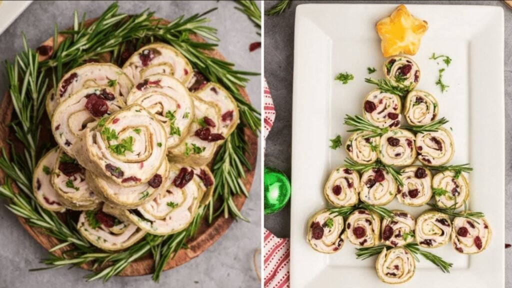 Easy Cranberry Brie Pinwheels, homemade and freshly served