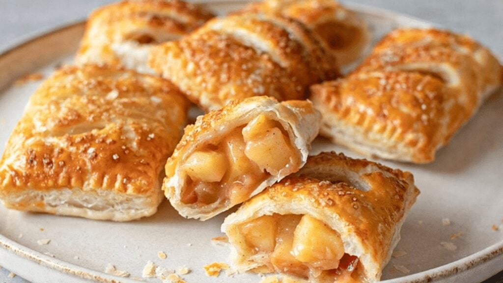 Easy & Crispy Apple Turnovers, homemade and freshly served