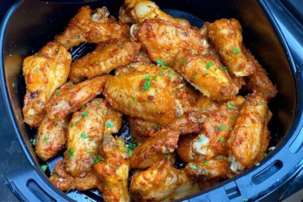 Easy Crispy Fried Chicken Using an Air Fryer, homemade and freshly served