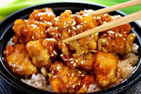 30-Minute Crispy Honey Chicken, homemade and freshly served