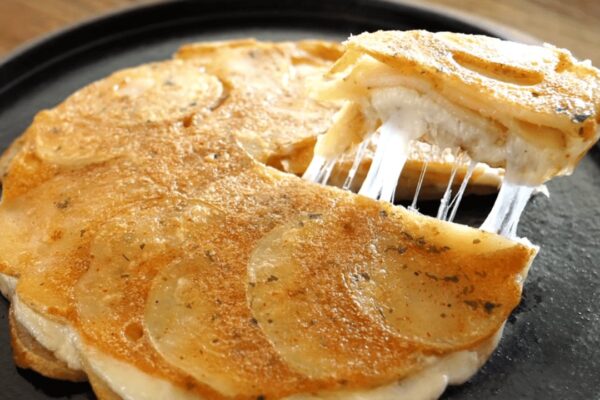 Easy Crispy Potato Pancake, homemade and freshly served