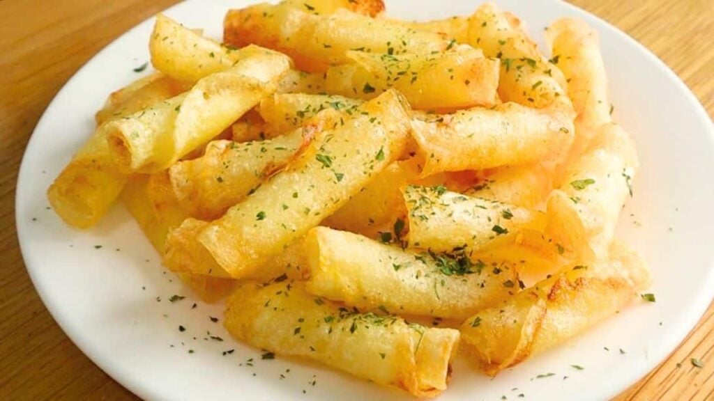 Easy 3-Ingredient Double Crispy Potato Snack, homemade and freshly served