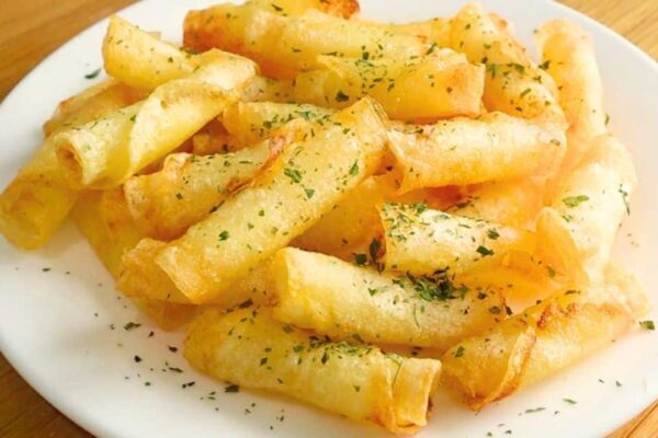 Easy 3-Ingredient Double Crispy Potato Snack, homemade and freshly served