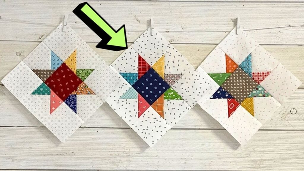 Finished a Criss-Cross Star Quilt Block, a completed DIY project