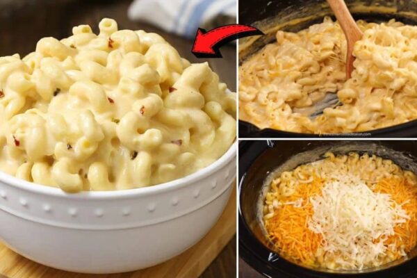 Easy Crockpot Mac and Cheese With Cream Cheese, homemade and freshly served