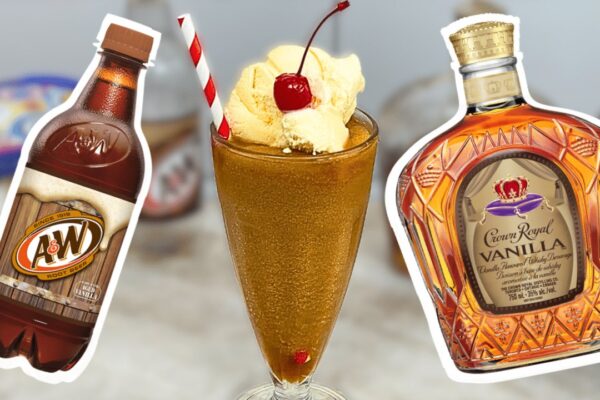Easy Crown Vanilla Root Beer Slush, homemade and freshly served