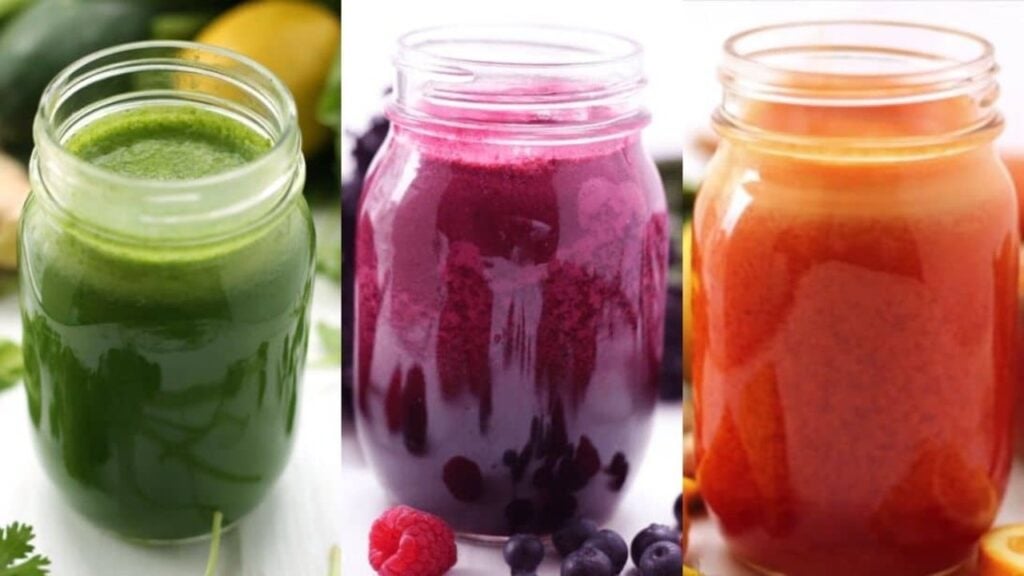 3 Detox Juice Recipes for Healthy Skin & Digestion, homemade and freshly served