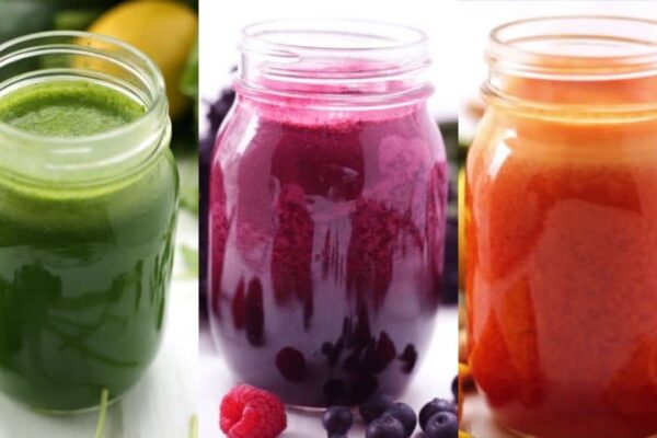 3 Detox Juice Recipes for Healthy Skin & Digestion, homemade and freshly served