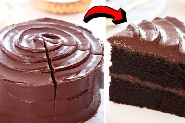 Devil’s Food Cake From Scratch, homemade and freshly served
