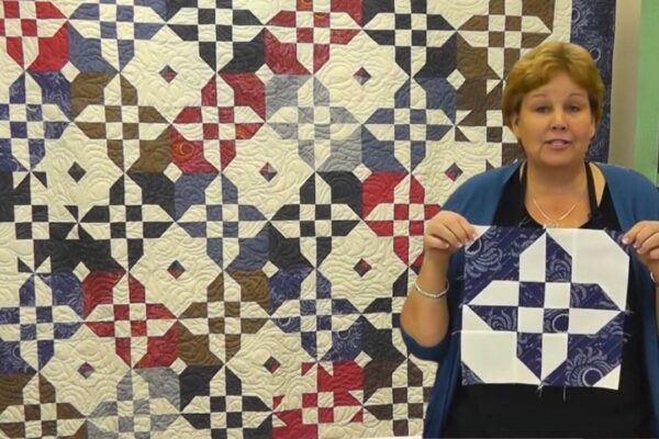 Finished Disappearing Hourglass 2 Quilt With Jenny Doan, a completed DIY project