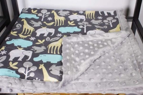 Finished Easy DIY Baby Blanket Sewing, a completed DIY project