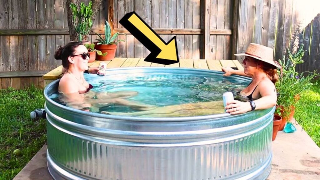 Finished How to Build a DIY Backyard Stock Tank Pool, a completed DIY project