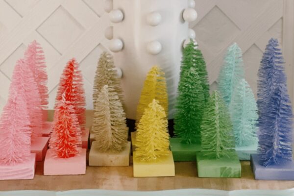 Finished Bottle Brush Trees, a completed DIY project