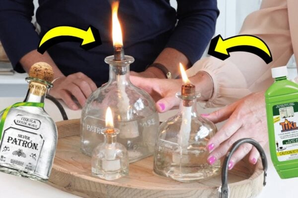 Finished Easy DIY Citronella Bottle Tiki Torch, a completed DIY project