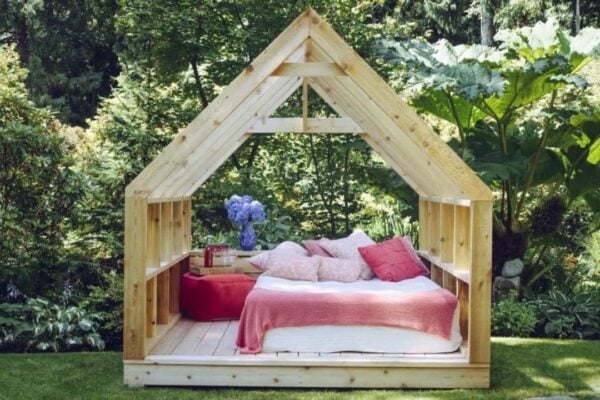 Finished Easy DIY Cabana Daybed, a completed DIY project