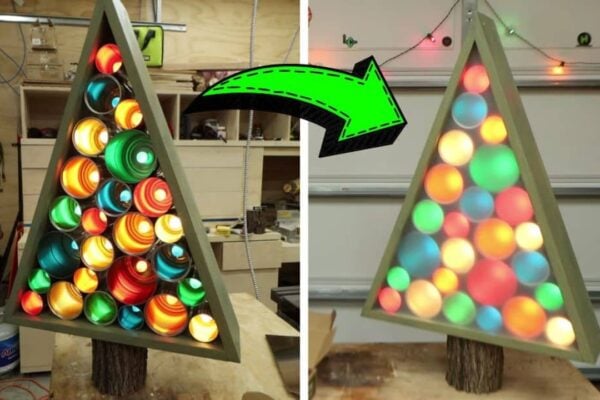 Finished How to Build a DIY Tin Can Christmas Tree, a completed DIY project