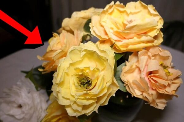 Finished Easy DIY Coffee Filter Peony Flowers, a completed DIY project