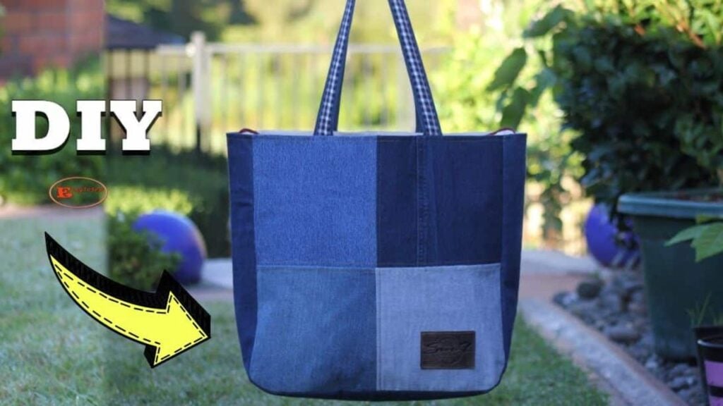 Finished How to Upcycle an Old Denim Into a Tote Bag, a completed DIY project