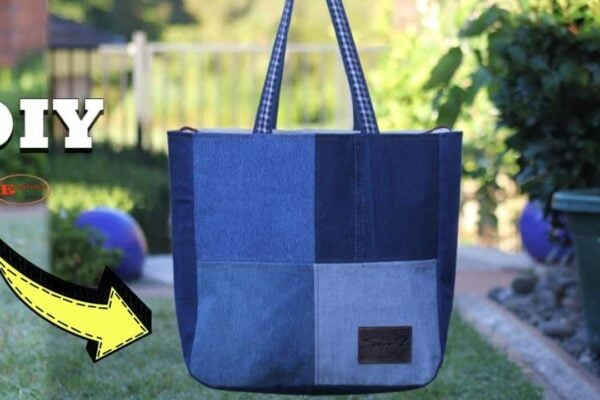 Finished How to Upcycle an Old Denim Into a Tote Bag, a completed DIY project